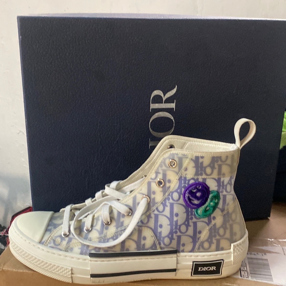Dior High Top B23 - Classic Style. Layered transparent paneling